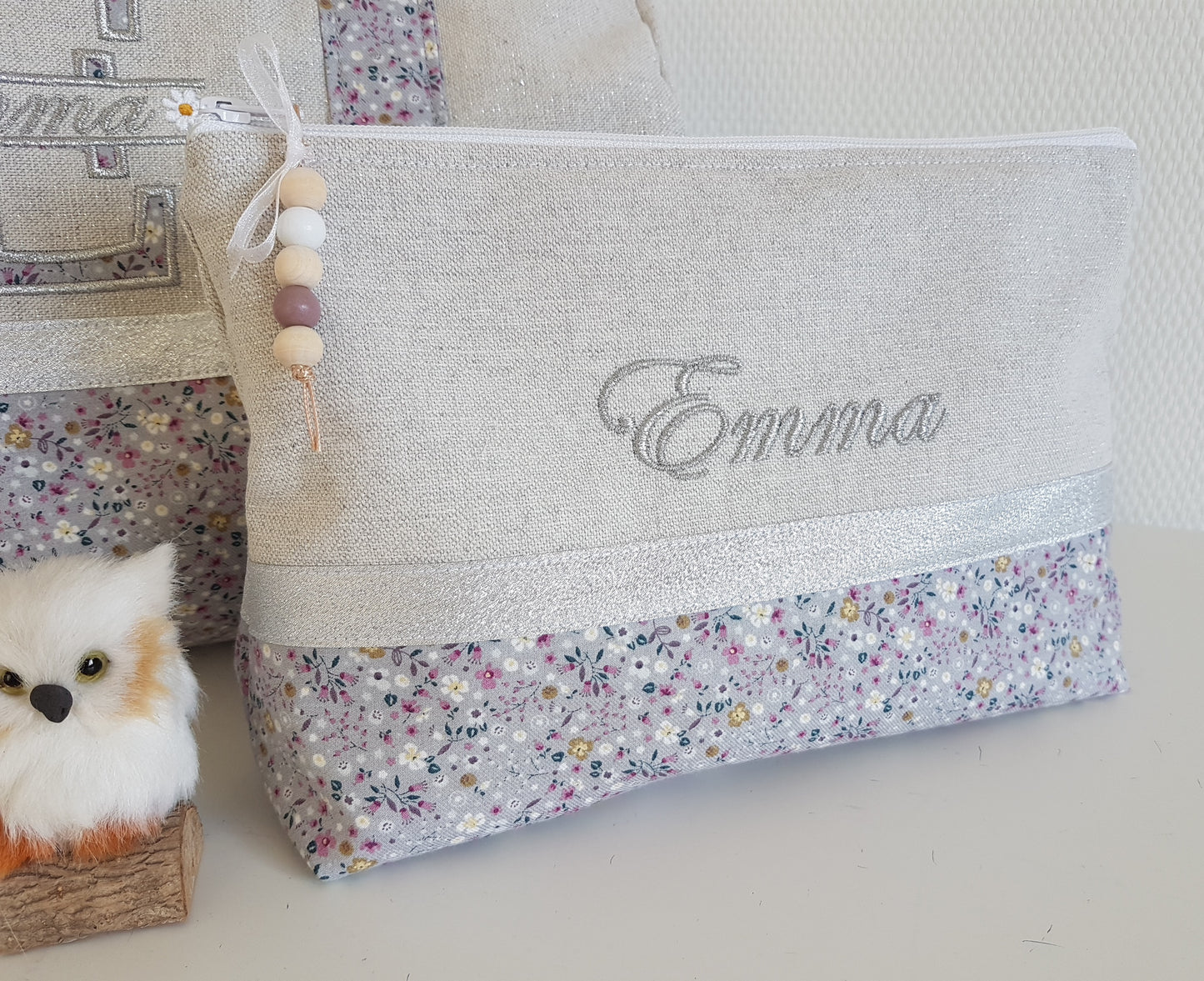 Créez votre grande pochette / trousse bicolore