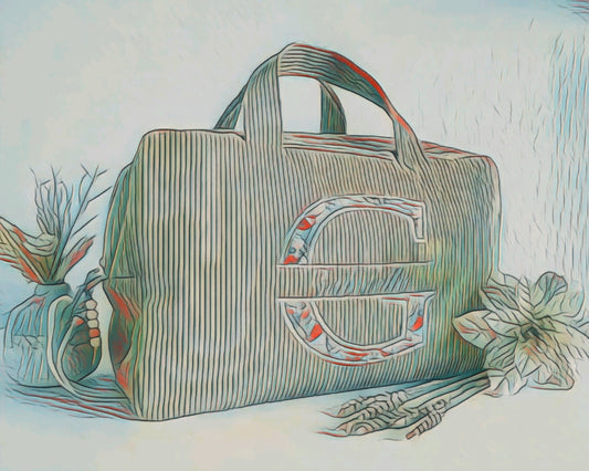 Créez votre sac à langer ou de voyage uni brodé