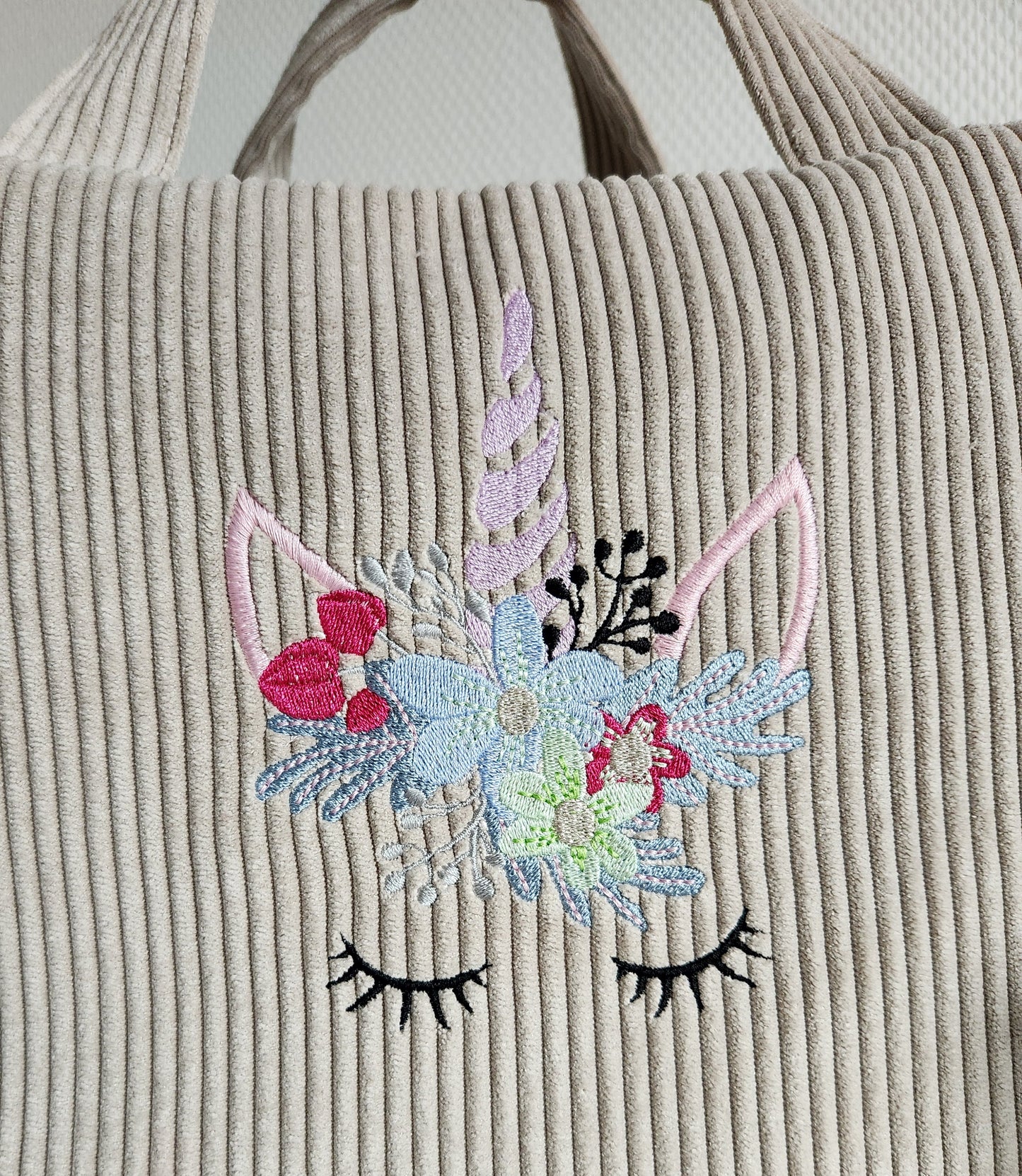 Corduroy diaper or travel bag