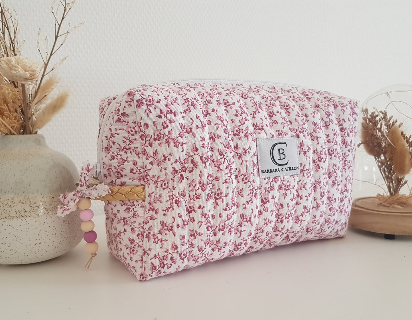 Trousse de toilette liberty matelassé