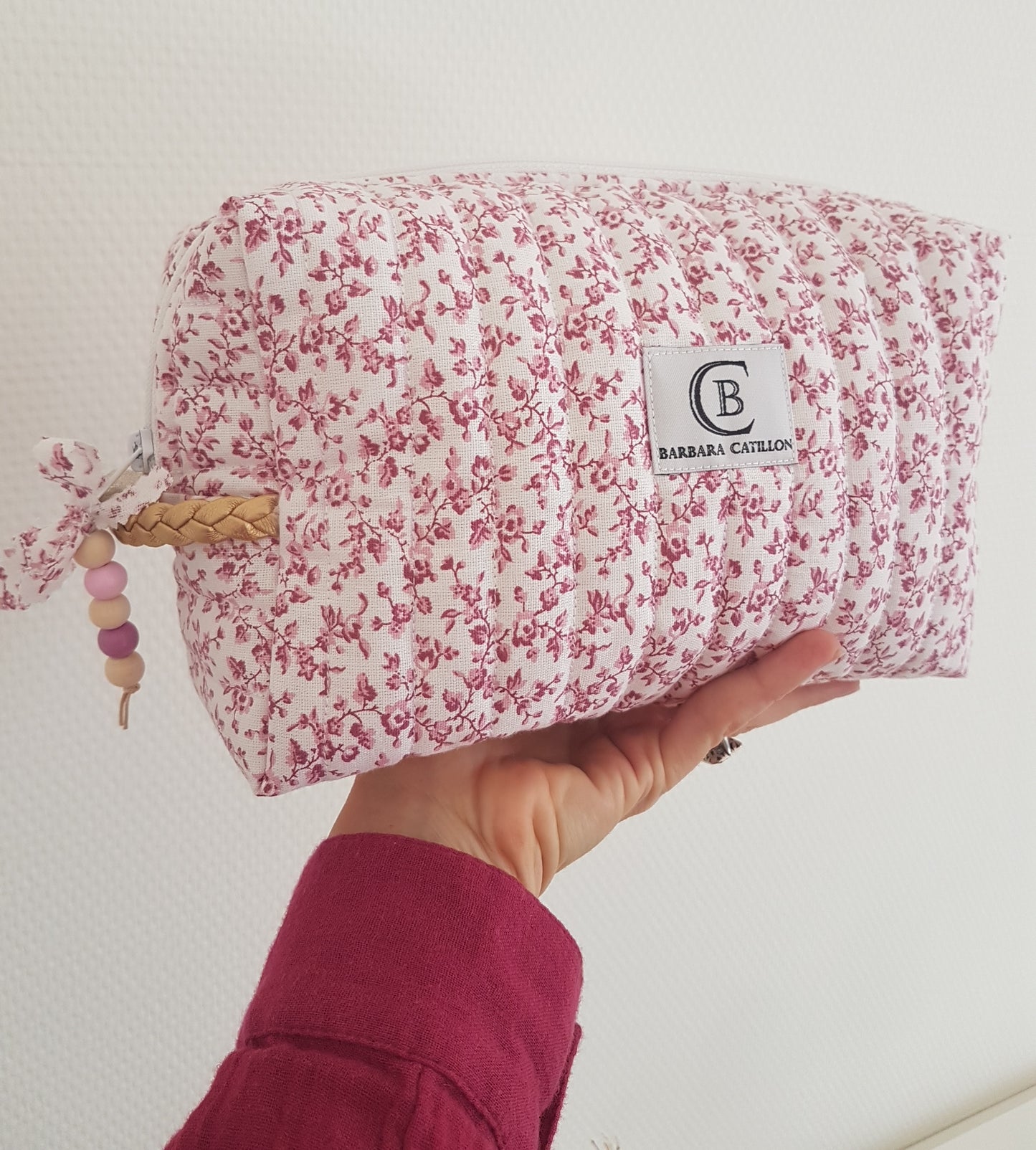 Trousse de toilette liberty matelassé