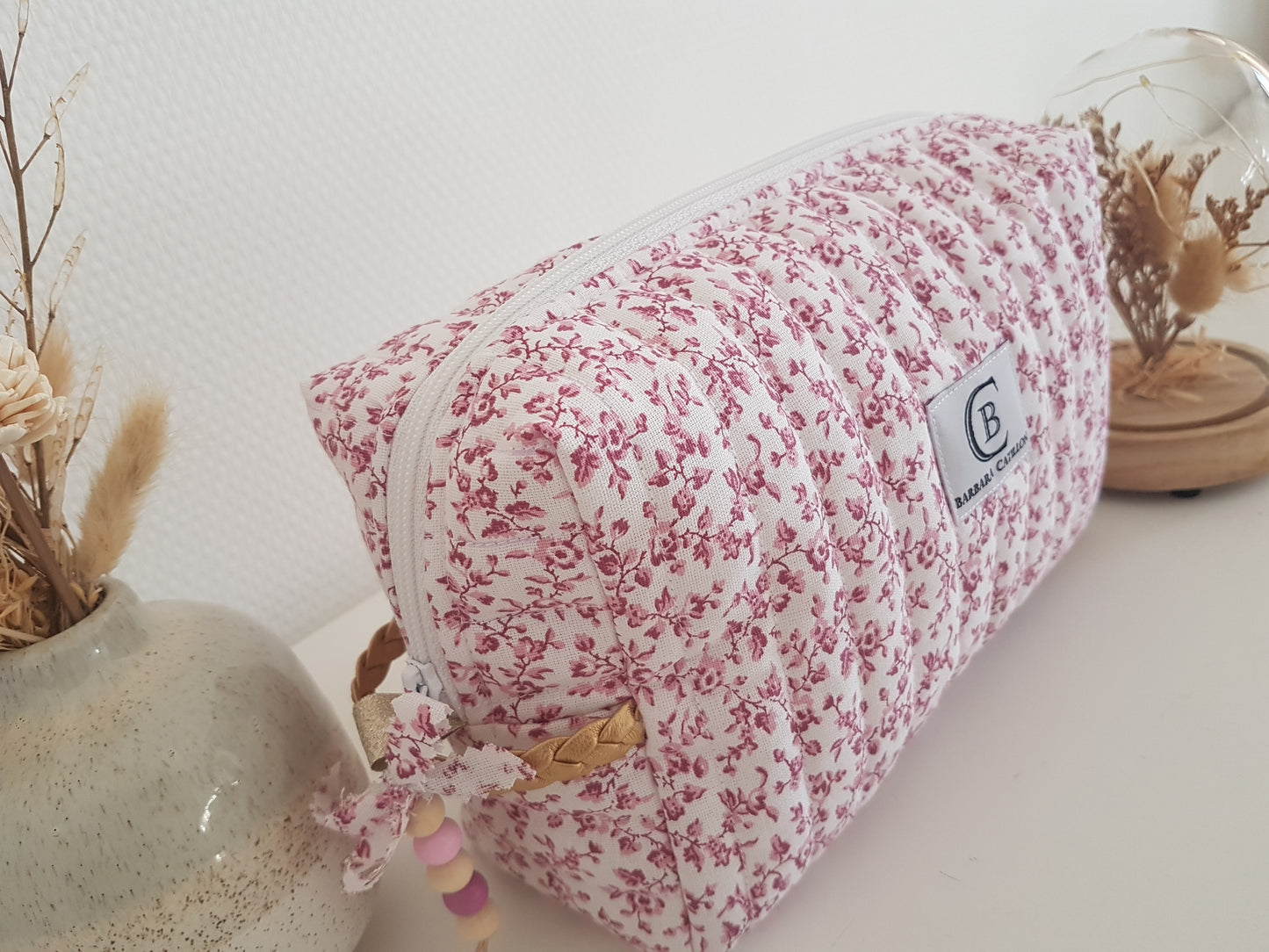 Trousse de toilette liberty matelassé