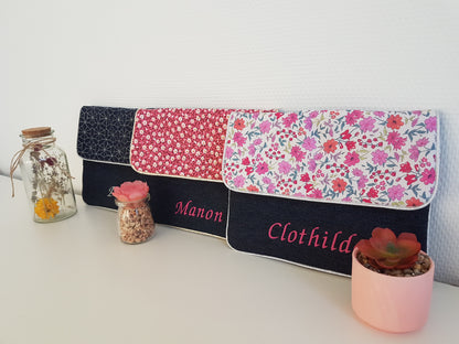 Créez votre protège carnet de santé, pochette à langer bicolore