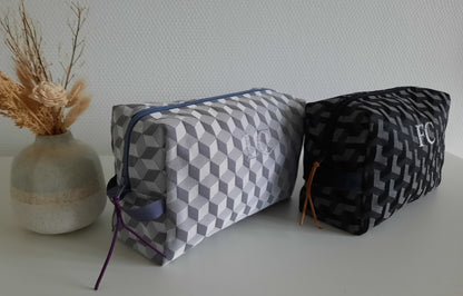 Trousse de toilette homme noire ou grise