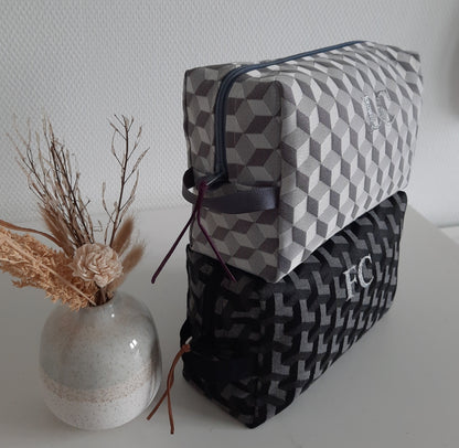 Trousse de toilette homme noire ou grise