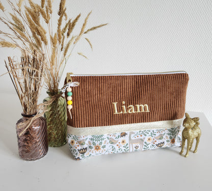 Créez votre grande pochette / trousse bicolore