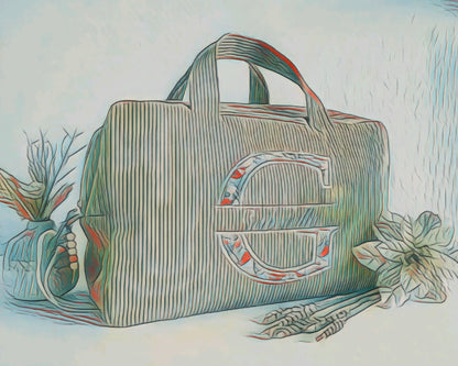Créez votre sac à langer ou de voyage uni brodé