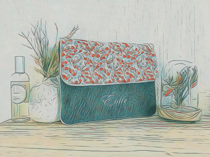 Créez votre protège carnet de santé, pochette à langer bicolore