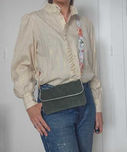 Mini sac, pochette pour téléphone portable en velours