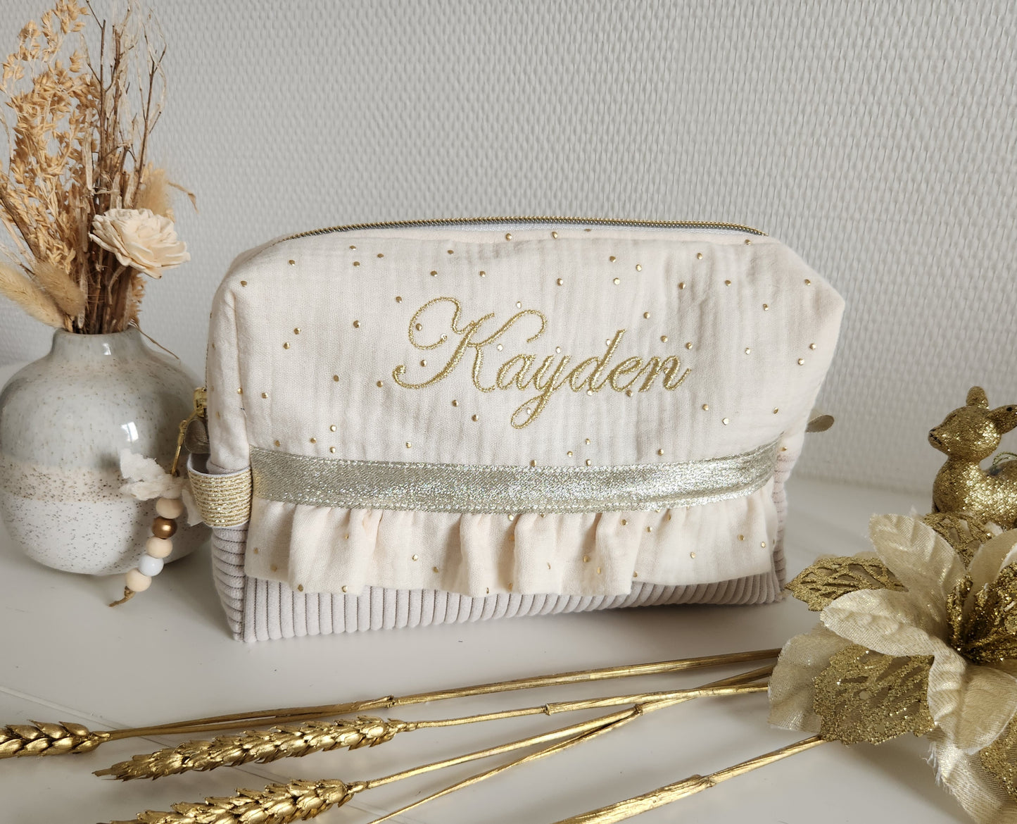 Gestalten Sie Ihren zweifarbigen Kulturbeutel