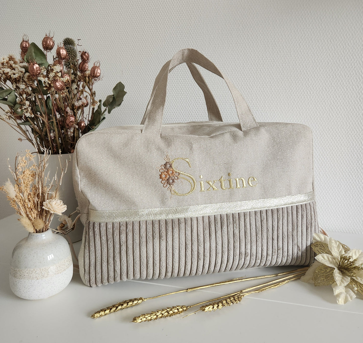 Create your two-tone diaper or travel bag