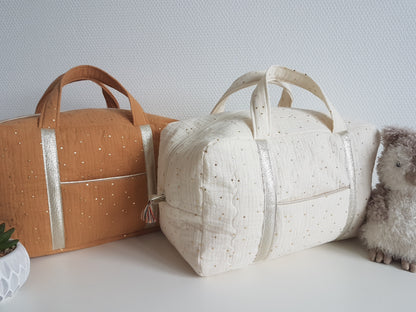 Valisette double gaze de coton matelassée