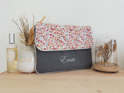 Créez votre protège carnet de santé, pochette à langer bicolore