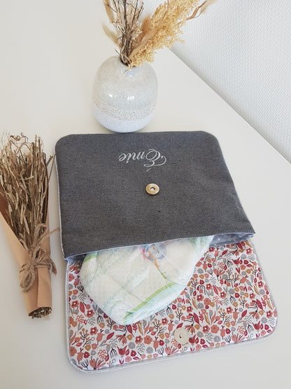 Créez votre protège carnet de santé, pochette à langer bicolore