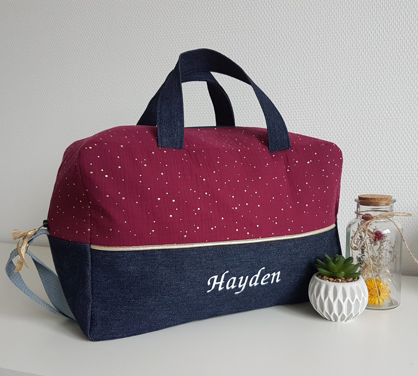 Créez votre sac à langer ou de voyage bicolore