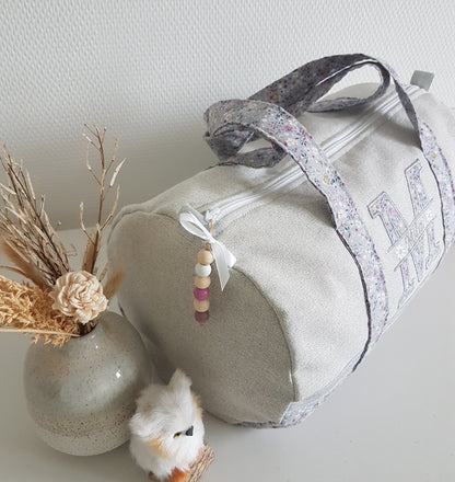 Sac polochon coton scintillant et liberty