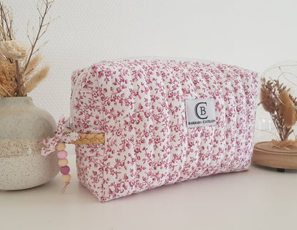 Trousse de toilette liberty matelassé