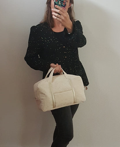 Valisette double gaze de coton matelassée