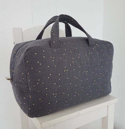 Valisette double gaze de coton matelassée